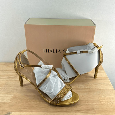 Thalia Sodi Darria Strappy Sandals- Gold Metallic- Size 10.5- NIB