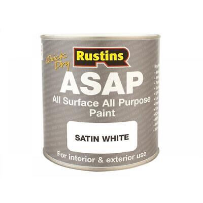 Rustins ASAP All Surface All Purpose Paint Satin White 250ml