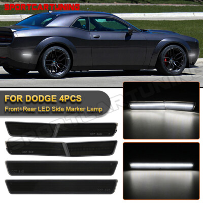 For 2018-22 Dodge Challenger SRT RT Widebody White LED Front Side Marker Lights