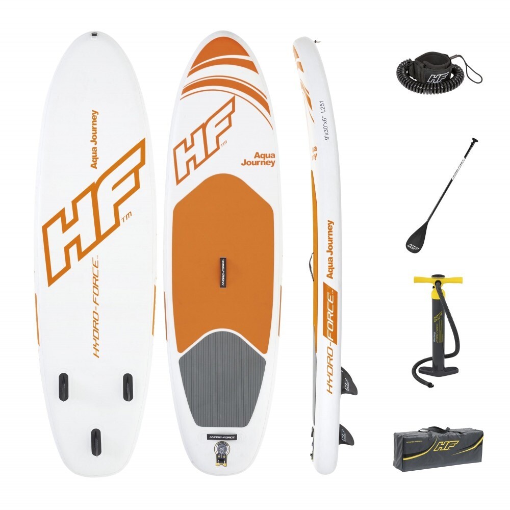 **NEW** BESTWAY HYDROFORCE SUP, AQUA JOURNEY PADDLE BOARD 9FT in