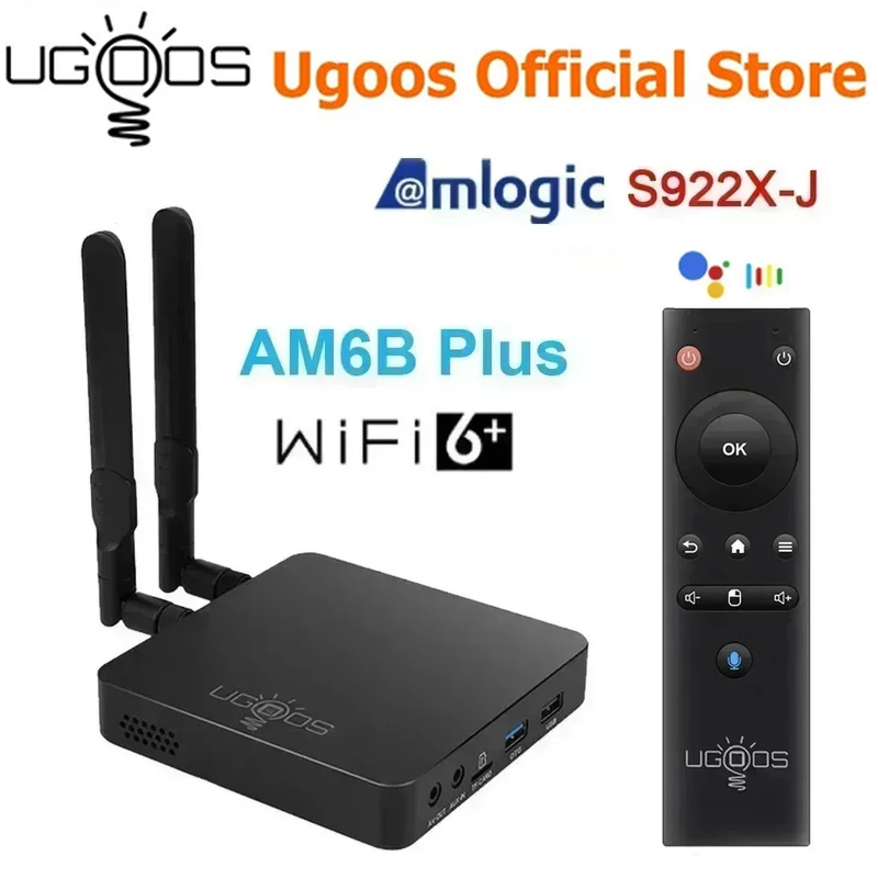 AM6B plus Amlogic S922X-J Android 9 Smart TV Box 4GB DDR4 32GB Wifi 6 1000M BT5.