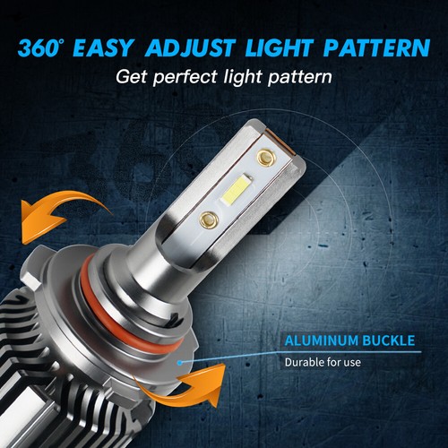 Bevinsee 9005 & 9006 Combo CSP LED Headlights Kit 6000LM High Low Beam 4x Bulbs