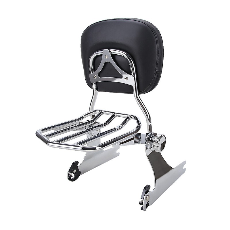 Sissy Bar Luggage Rack Backrest For Harley Dyna Fat Bob FXDF Wide Glide 2006-22