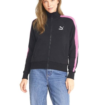 

Puma Iconic T7 Full Zip Jacket Plus Женская черная повседневная спортивная верхняя одежда 53185, Черный, Puma Iconic T7 Full Zip Jacket Plus