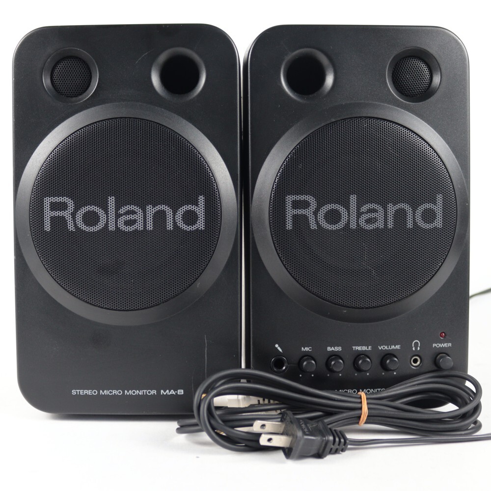 ■ROLAND　MA-8  モニタースピーカーペア Roland ローランド MA-8 モニタースピーカー ペアセット アンプ