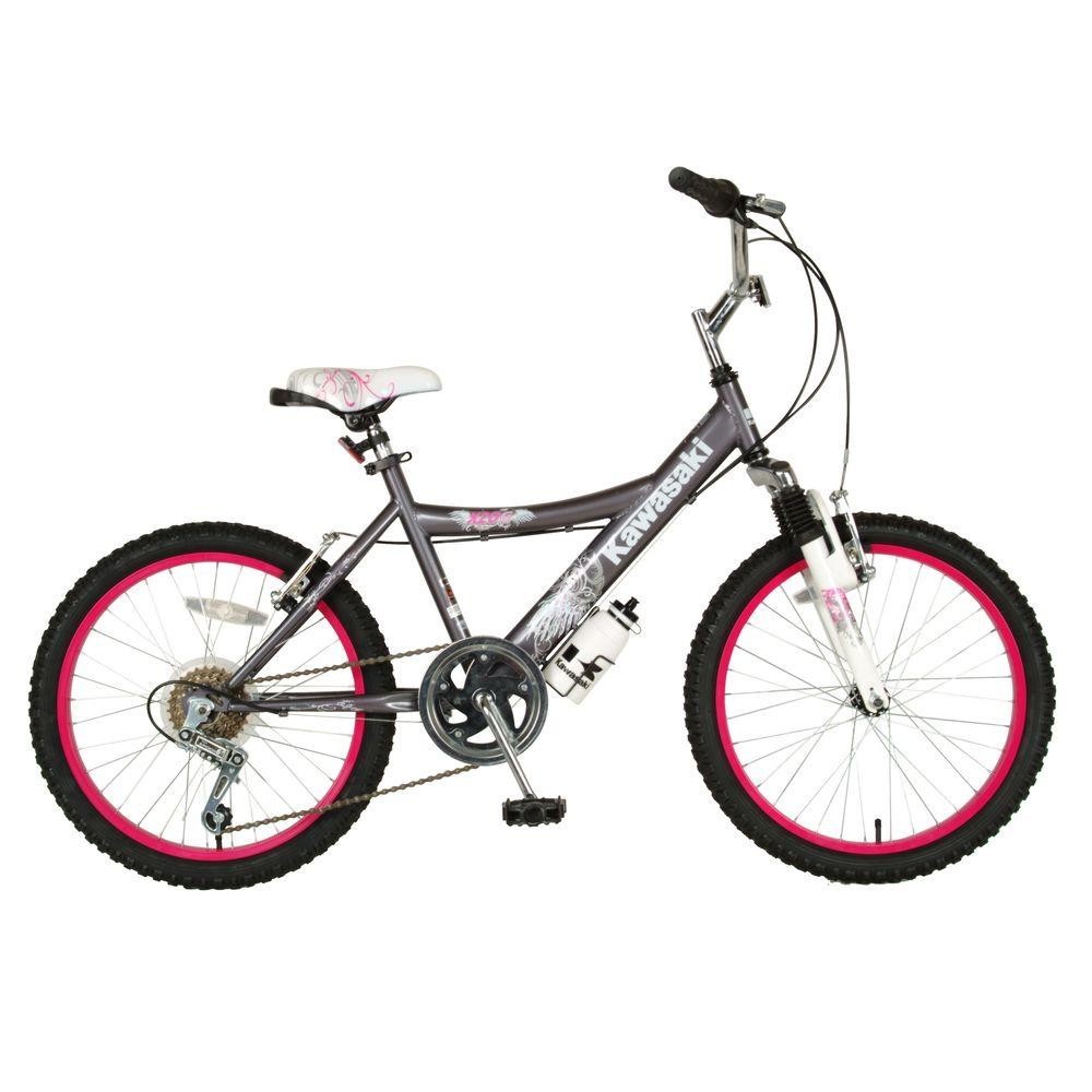 New Kids Girls Bike 20 in Wheels Steel Frame Mountain Bicycle 6 Speed Alloy Rims