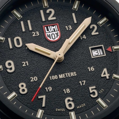Pre-owned Luminox Xl.1970.set Atacama Field Carbonox 43 Mm Rubber Quartz Men's Watch