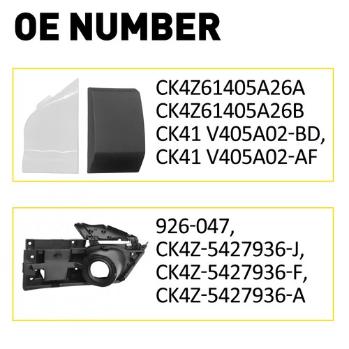 Fuel Filler Housing Door + Gas Cap Cover For Trim Ford Transit 150 250 350 15-23