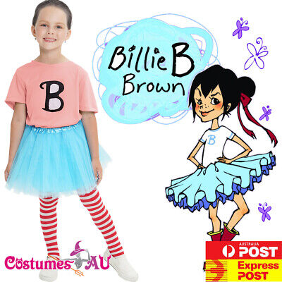 Kids Pink Billie B Brown Dress Up Costume T-shirt Girls Book Week