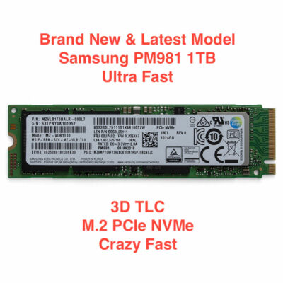 beton salut byrde BRAND NEW SAMSUNG PM981 TB NVMe M2 SSD MZVLB1T0HALR 3D M.2 PCIE FAST  SHIPPINGのeBay公認海外通販｜セカイモン