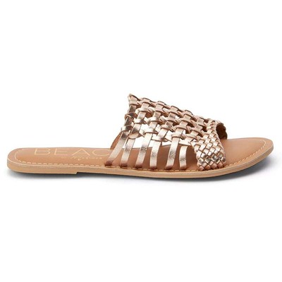 

Женские золотые повседневные сандалии BEACH by Matisse Anchor Slide ARUBA-712, Золотой, BEACH by Matisse Anchor Slide