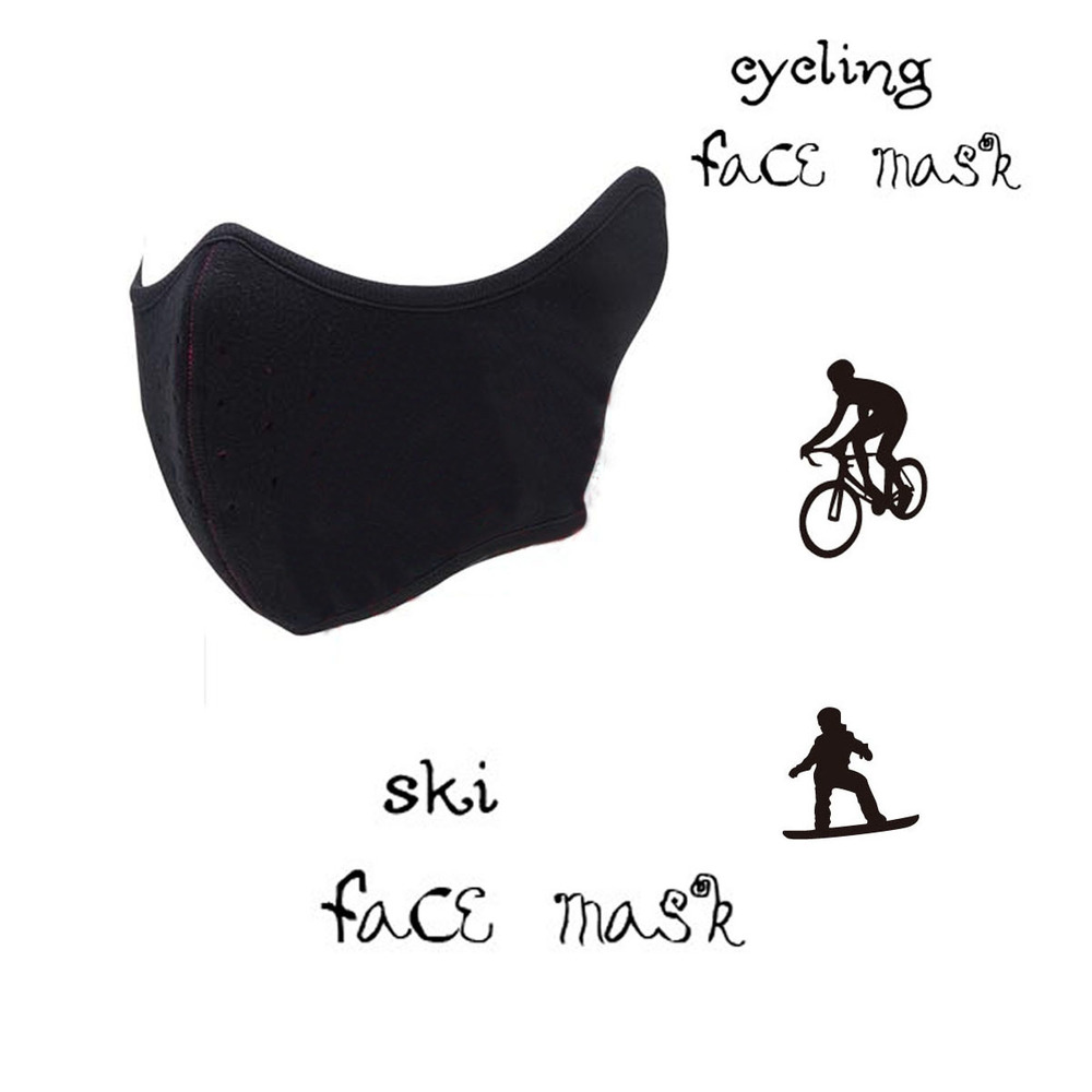 Winter Fleece Ear Warmer Protection Half Face Mask for Outdoor Sports Ski Snow