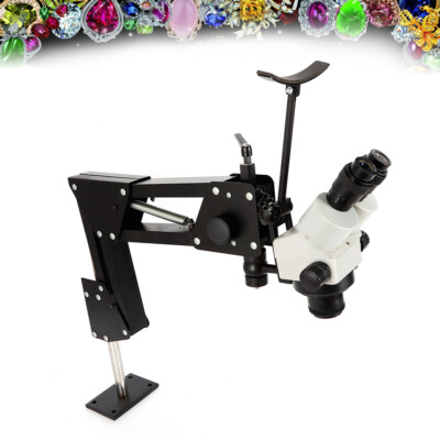 270 Jewelry Microscope Stand & Microscope Micro Inlaid Mirror For Jewelers NEW