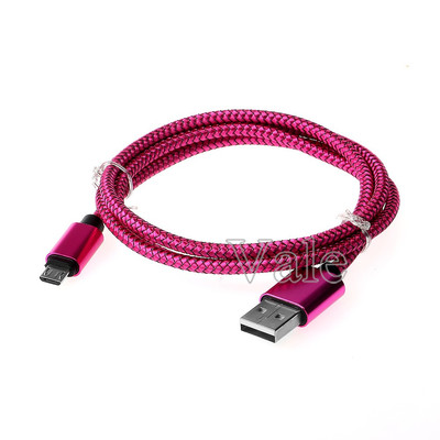 1-3M Fast Charging Metal Heavy Duty Braided Micro USB Data Sync Charger Cable j