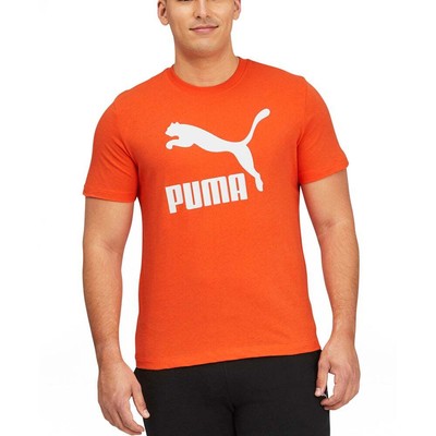 

Puma Classics Logo Футболка с круглым вырезом и короткими рукавами Мужские повседневные топы размера  53008, Оранжевый, Puma Classics Logo Crew Neck Short Sleeve T-Shirt