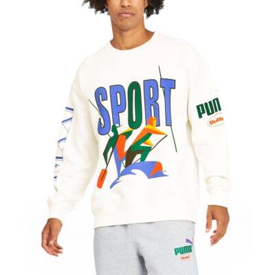 

Толстовка Puma Crew Neck X Butter Goods Mens White 532440-02, Белый