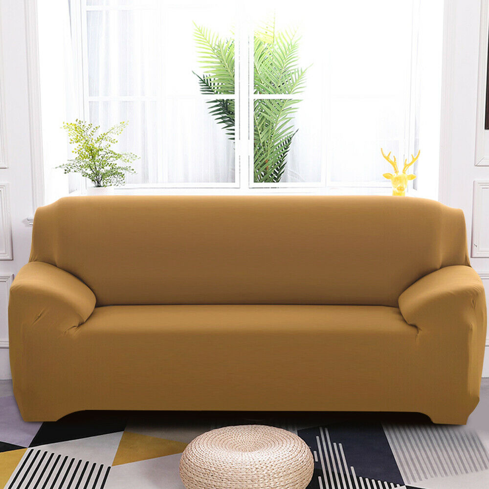 ::Stretch Spandex Chair Sofa Couch Cover 1/2/3/4 Seat Elastic Slipcover Protector