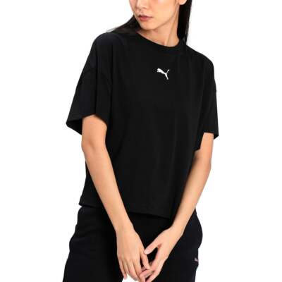 

Женские черные повседневные топы Puma Evide Graphic Tee 599747-51, Черный