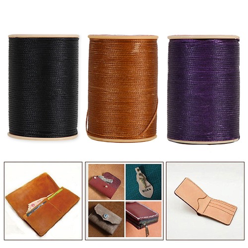 Waxed Thread 0.8mm//78M Polyester Cord Wire For Sewing Stitch Leather Craft DIY