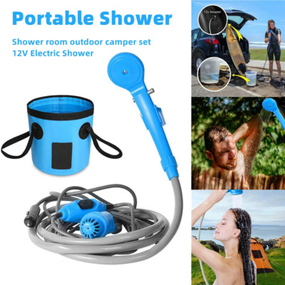 Outdoor Camping Shower Pump USB Rechargeable Portable Shower for Car Washing US