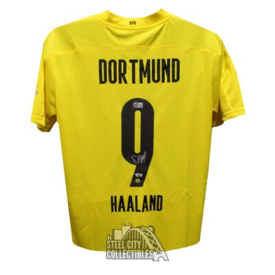 ボルシア・ドルトムント HAALAND シャツ Erling Haaland Autographed Dortmund FC Soccer Jersey - BAS