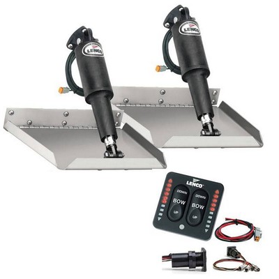 Lenco 12'' x 12'' Edgemount Trim Tab Kit w/LED Indicator Switch Kit 12V- 15110-103