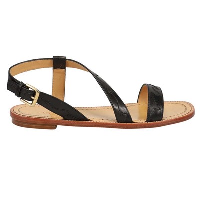 

Женские черные повседневные сандалии на плоской подошве Lucchese Elenora BL6501, Черный, Lucchese Elenora Flat