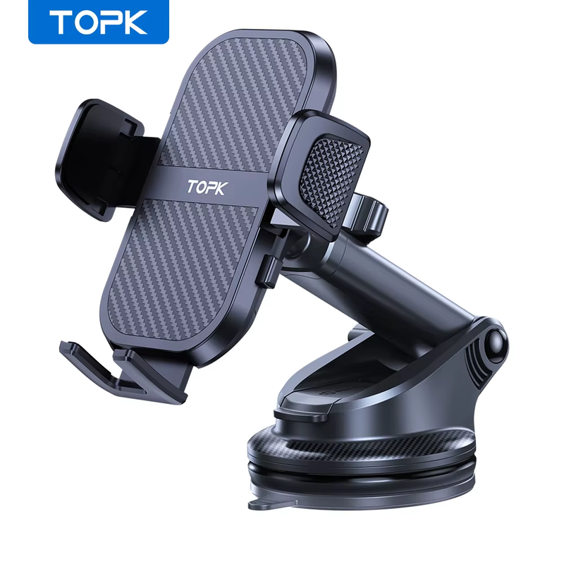 Car Phone Holder Mount Adjustable Cradle 360° Rotation for Car Dashboard/Windscr