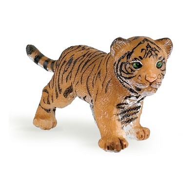 PAPO Wild Animal Kingdom Tiger Cub Toy Figure, Multi-colour (50021)