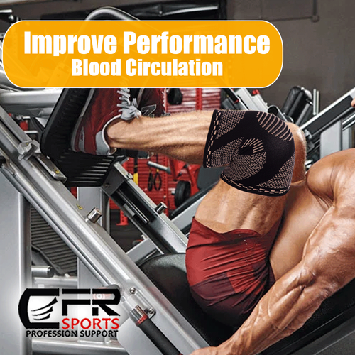 Knee Sleeves Compression Brace Support Sport Joint Injury Pain Arthritis Copper