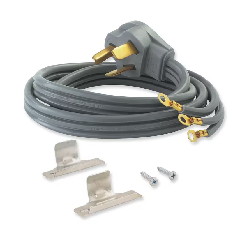 Everbilt Dryer Power Cord 3 Prong 6 Ft 30 Amp 250V NEMA 10-30P 10Gauge Appliance