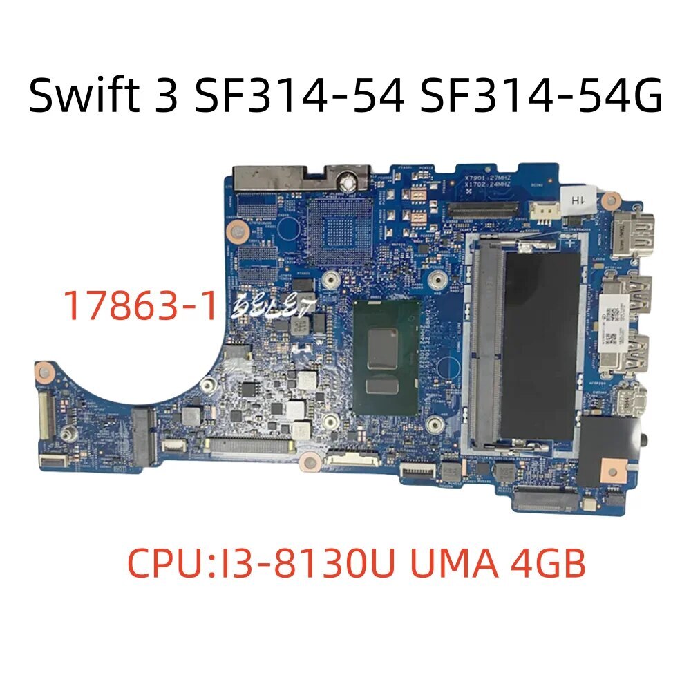 Original set【SB-TP3.SB-HN3.ST-TP3-5set】 17863-1 For Acer Swift 3 SF314-54 SF314-54G Motherboard I3