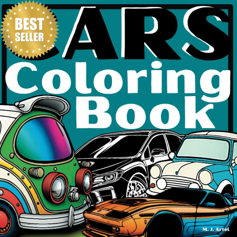 Cars Coloring Book: an Assortment of Coloring Pages Themed around Cars and Vario