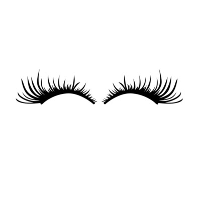 1 Pair Car Headlight 3D Eyelashes Sticker Fake Eye Lash Decals Decor Accessory