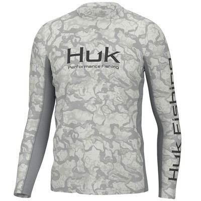 

Мужская футболка HUK Icon X с длинным рукавом и круглым вырезом Inside Reef, Harbor mist