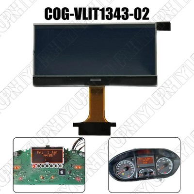 LCD Display Screen COG-VLIT1343-02 Replace For Fiat Ducato 3rd Gen Black Version