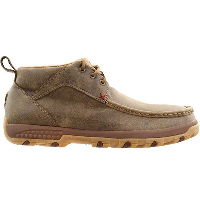 

Мокасины Twisted X Driving Chukka Мужские повседневные ботинки размера 8 2E MXC0001, Коричневый, Twisted X Driving Moccasins Chukka