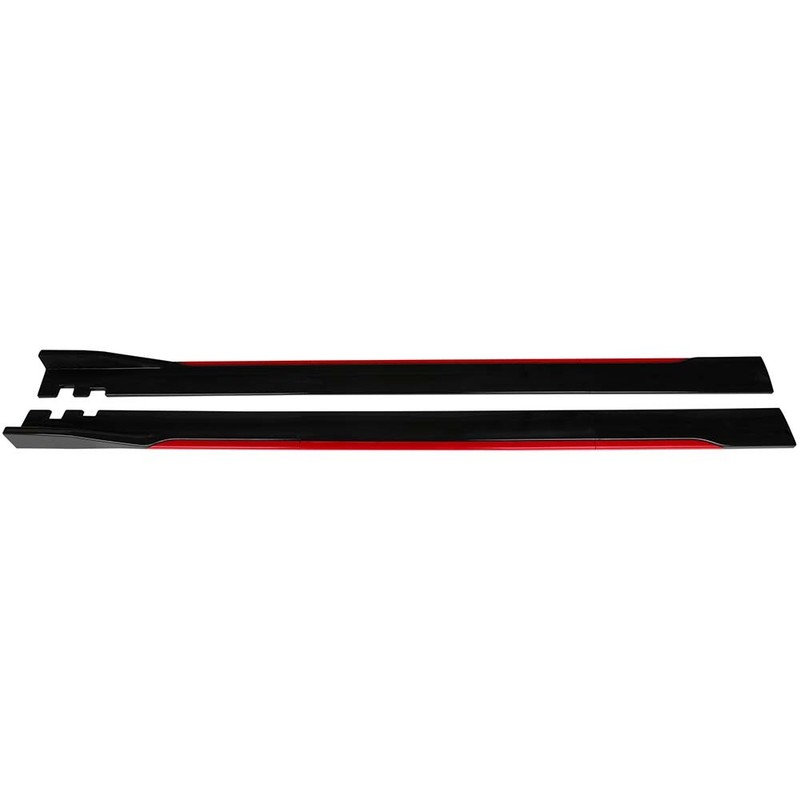 For VW Golf R20 R32 MK4 MK5 Front Bumper Lip Spoiler Splitter + 79" Side Skirts
