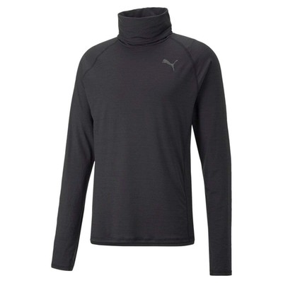 

Puma Run Cloudspun Turtle Neck Long Sleeve Athletic Pullover Shirt Mens Black Ca, Черный, Puma Run Cloudspun Turtle Neck Long Sleeve Athletic Pullover Shir