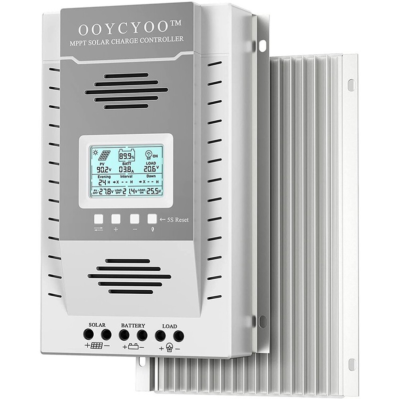 12V/24V/ 100A/60A PV 100V MPPT Solar Charge Controller Panel Battery Regulator G