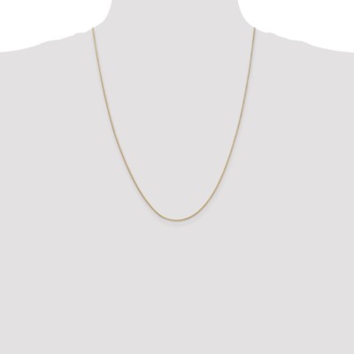 Pre-owned Superdealsforeverything Real 14kt Yellow Gold 24 Inch .9mm Round Snake With Lobster Clasp Chain; 24 Inch