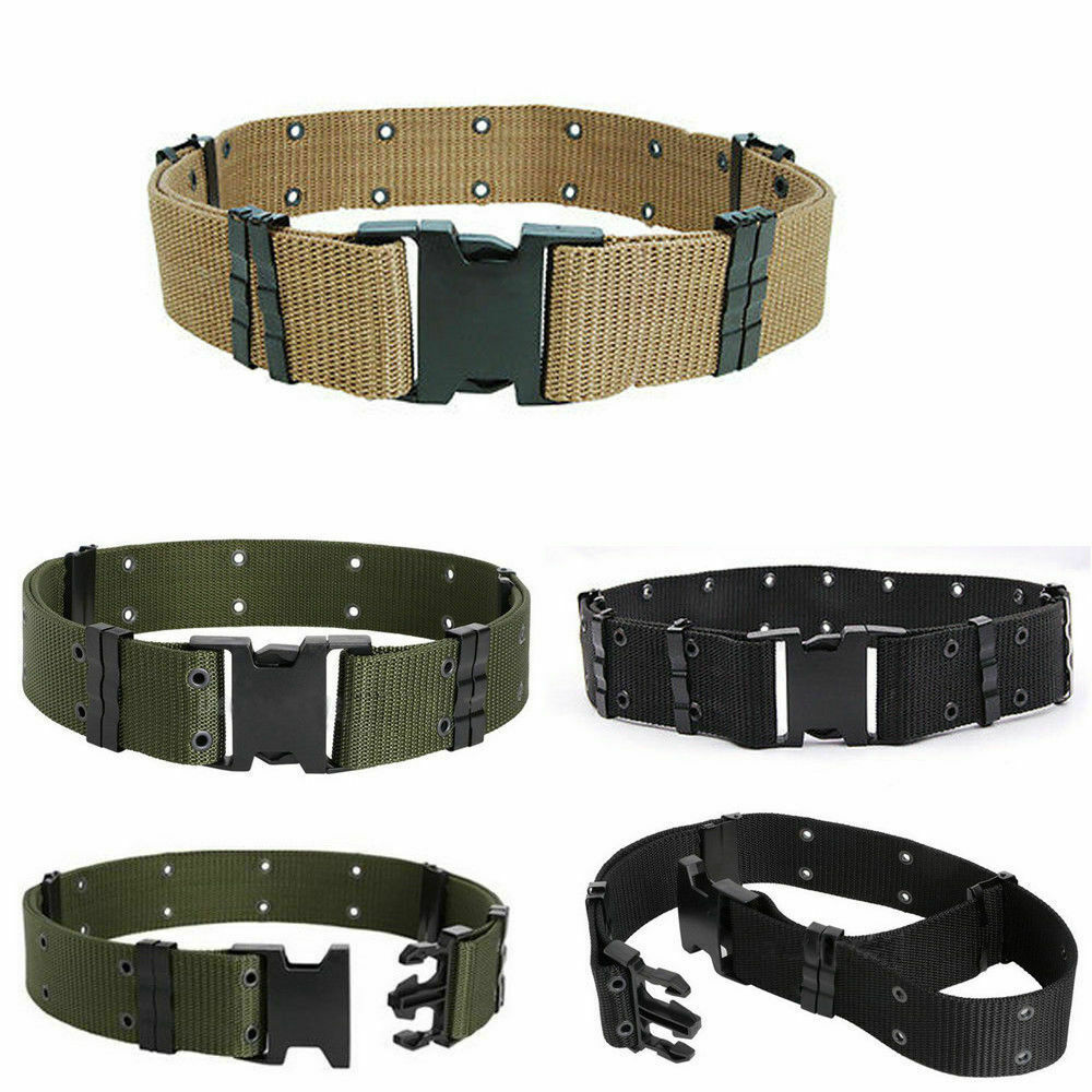 Tactical Combat Men Heavy Duty Belt Police Utility Belt Load Bearing with Buckle