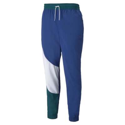 

Puma Clyde Basketball Pants Mens Blue Casual Athletic Bottoms 53419706, Синий, Puma Clyde Basketball Pants