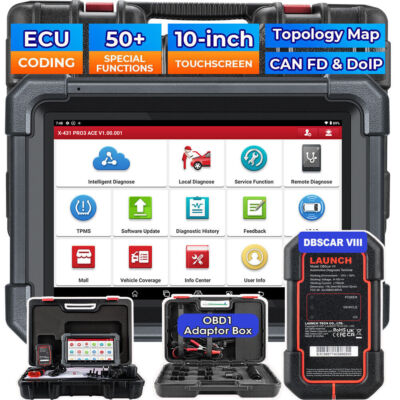 2024 LAUNCH X431 PRO 3 ACE Elite Bidirectional Car Diagnostic Scanner ECU Coding