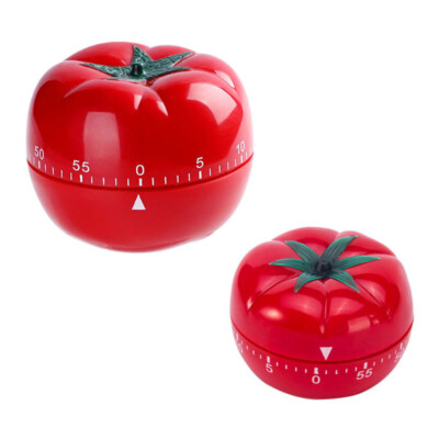  2 Pcs Tomato Timer 60- Minutes Kitchen Food Timers Bbq Tools