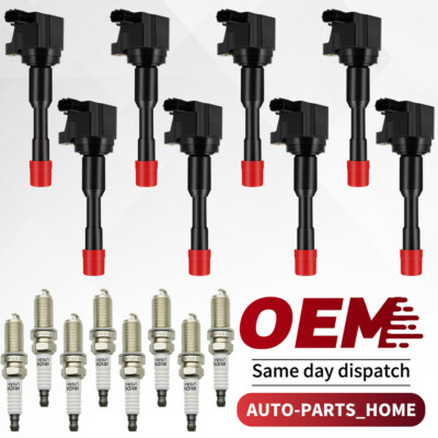 8* Ignition Coils + 8* Spark Plugs Pack For Honda Civic Hybrid 1.3L l4 2006-2011