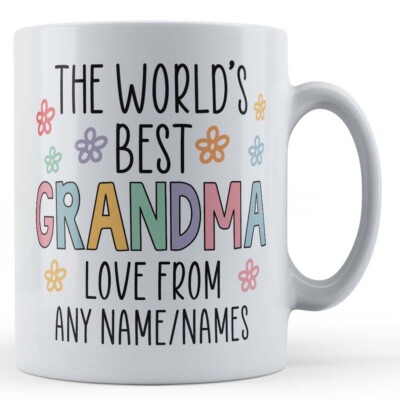 Personalised Worlds Best Grandma - Gift Mug