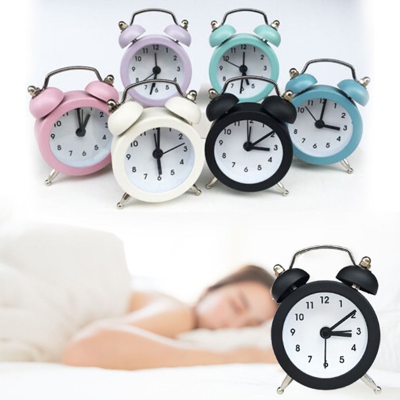 Table Clock Quartz Twin Bell Loud Home Decoration Digital Clock Alarm Clock