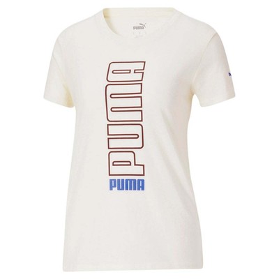 

Женские бежевые повседневные топы Puma Modern Vert Tee Inf 847019-73, Бежевый