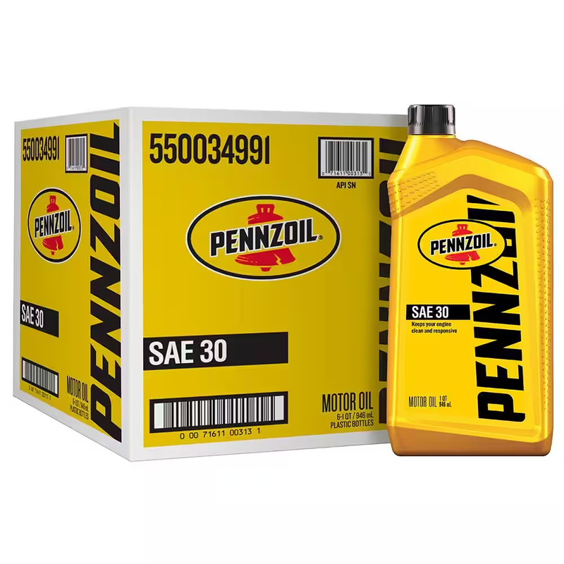 Pennzoil SAE 30 Motor Oil 1 Qt. High-Quality Engine Oil Automotive Maintenance